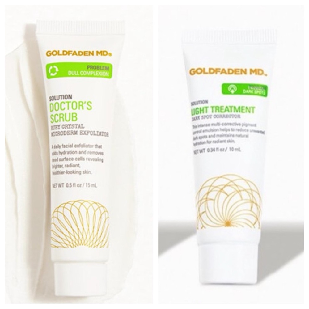 Bundle of Goldfaden MD Light Treatment Dark Spot Corrector & Doctors Scrub